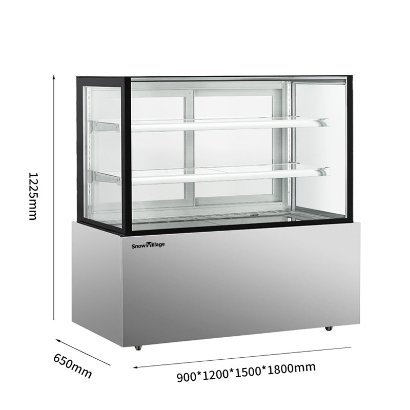 Cake Upright Showcase Serie DG - Tres estantes (recto)