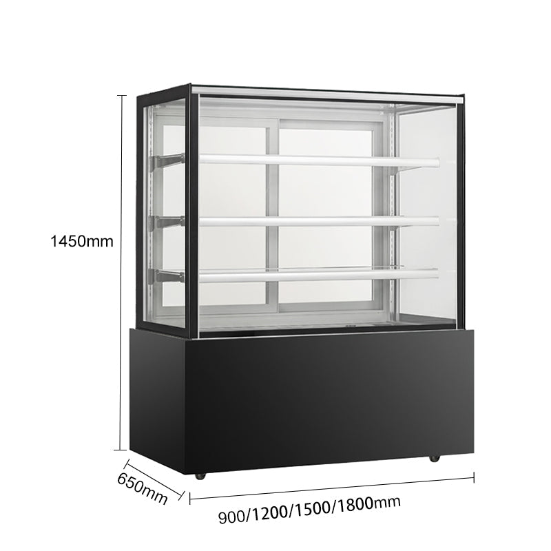 Cake Upright Showcase Serie DG - Dos estantes (recto)