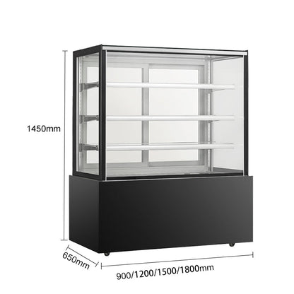 Cake Upright Showcase Serie DG - Dos estantes (recto)