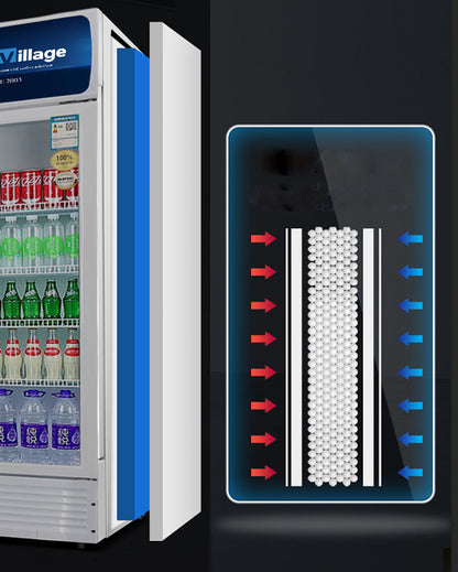 Vitrina vertical con puerta de vidrio Serie LC-A de refrigeradores de enfriamiento estático estándar - Puerta única (marco de plástico)